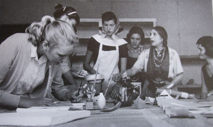 Beatrice Wood Teaching Students at the Happy Valley School, 1960 
