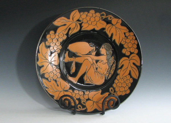 Lauren Hanson - Amphora Plate - Salt Fired porcelaneous stoneware