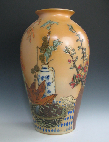 Lauren Hanson - February Still Life Vase - Salt Fired porcelaneous stoneware