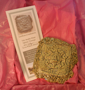 Buddha Wheel with Certificate of Authenticity