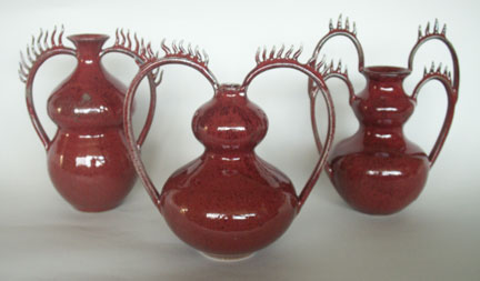 Richard Flores - Flaming Heart Vases