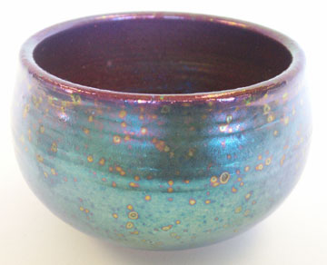 Blue Iridescent Bowl