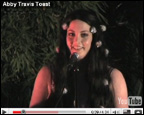 Watch video of Abby Travis performing Toast to the Unappreciated