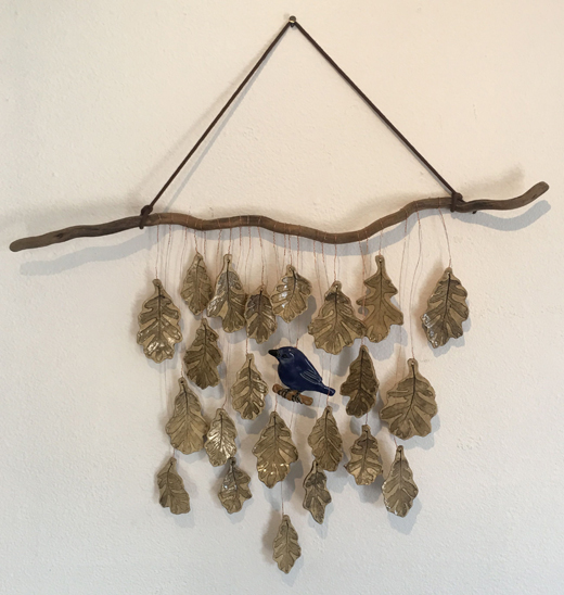 Wanda Ferrin - Bluebird in Oak Leaves