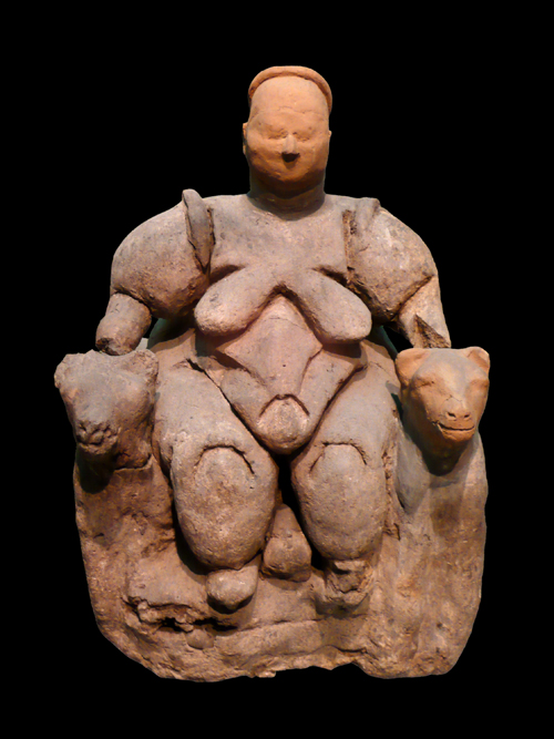 Seated Mother Goddess of Catal Huyuk, circa 6000 BC