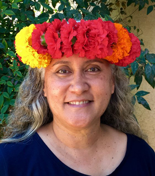 Sylvia Puanani Edgar with Crown Lei