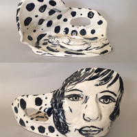 Linda Smith - B & W Face, One Figure