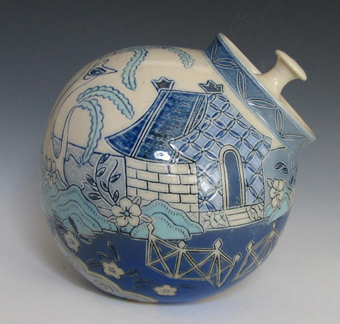 Lauren Hanson - Blue Willow Dragon Cookie Jar