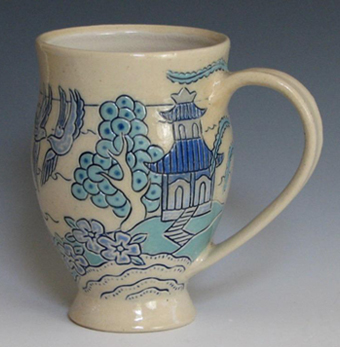 Lauren Hanson - The Bridge - Blue Willow Cup