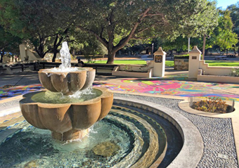 Libbey Park Fountain in Ojai, CA