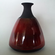 Burgundy/Black Neck Bottle