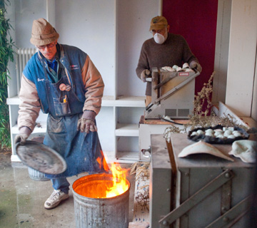 Richard Flores Raku Firing