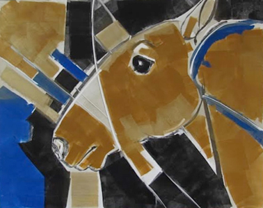 Nina Ward - Horse Monoprint