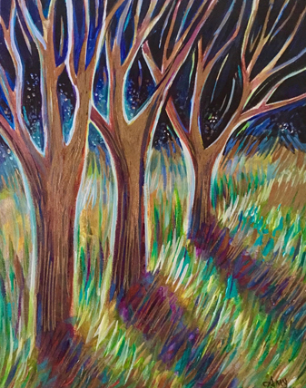 Tree Painting by Amy Lynn Stevenson
